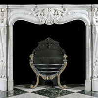 White Marble French Rococo Fireplace Mantel | Westland London