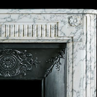 French Arabascato Marble Fireplace Mantel | Westland | London