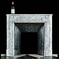 French Arabascato Marble Fireplace Mantel | Westland | London