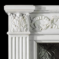 Statuary White Marble French Fireplace | Westland London