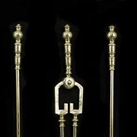Victorian Brass Antique Fire Tools | Westland London