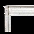 Small Louis XVI White Marble Fireplace Mantel | Westland London