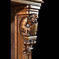 French Gothic Carved Walnut Fireplace | Westland Antiques