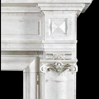 Large Antique Fireplace Mantel Columned | Westland London