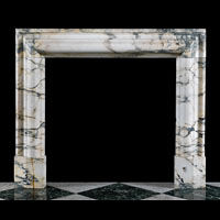 Pavonazzo White Marble Bolection Fireplace | Westland London