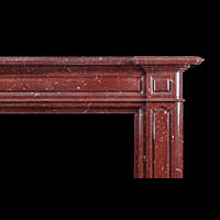 Red Marble Victorian Fireplace Mantel | Westland London