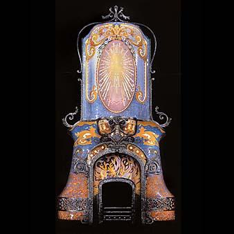 Art Nouveau Ceramic Victorian Fireplace | Westland London