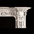 White Marble Baroque Antique Fireplace | Westland London