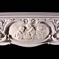 ANTIQUE ENGLISH ROCOCO FIREPLACE MANTEL FROM LORD PEELS HOUSE GROSVENOR SQUARE