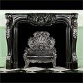 French Rococo Black Marble Fireplace | Westland London