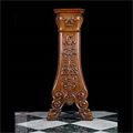 Antique Carved Walnut French Statuary Pedestal
