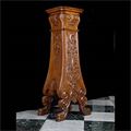 Antique Carved Walnut French Statuary Pedestal