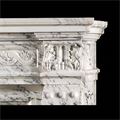 Antique French fireplace mantel