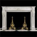Antique fireplace mantel in the Louis XVI manner.