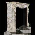 Antique Louis XV Chimneypiece in Breche Violette marble.