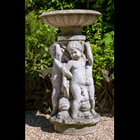 Dolphin Putti Antique Marble Italian Fountain | Westland London