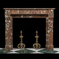 Louis XVI Red Marble Antique Fireplace <Mantel | Westland London