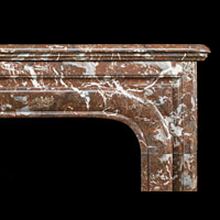 French Rouge Royale Marble Antique Fireplace | Westland London