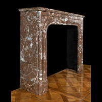 French Rouge Royale Marble Antique Fireplace | Westland London