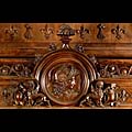 Large Walnut Wood French Fireplace Mantel | Westland London