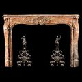 Red Marble French Rococo Fireplace Mantel | Westland Antiques 
