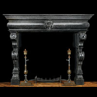 Baroque Mannerist Black Marble Fireplace | Westland Antiques