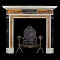 Antique English Georgian Specimen Marble Fireplace Mantel