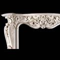Scottish Rococo Marble Antique Fireplace