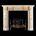 Bossi Style Marble Fireplace Mantel | Westland Antiques
