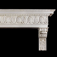 Renaissance Statuary Marble Fireplace | Westland Antiques