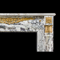 Marble Ormolu Louis XVI Fireplace Mantel | Westland London