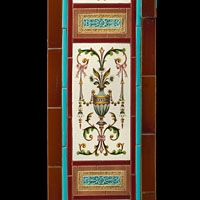Victorian Ceramic Tiled Fireplace Insert | Westland London
