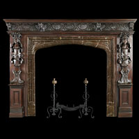 Jacobean Oak Fireplace Overmantel | Westland Antiques