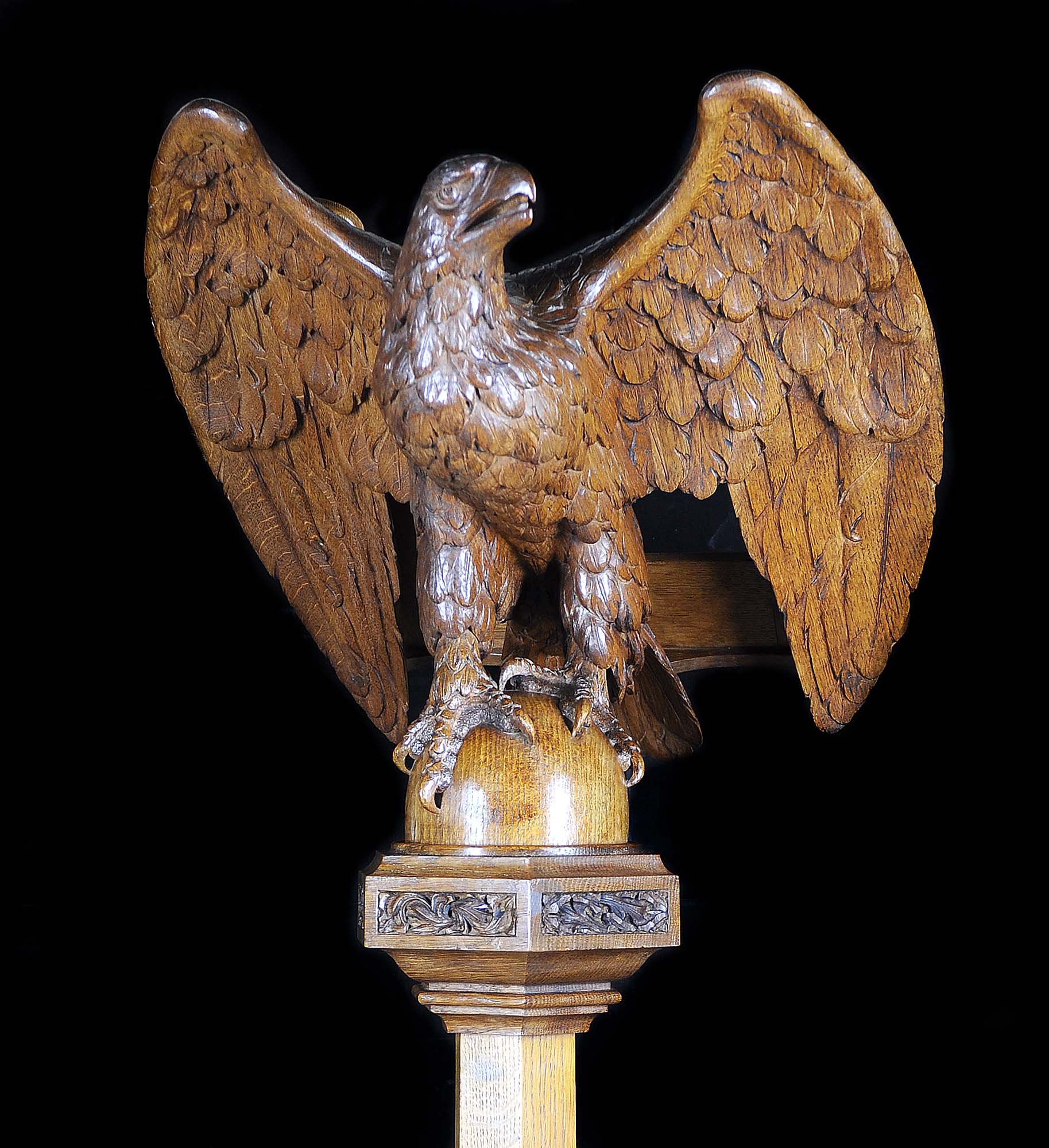 Art Deco Wood Eagle Oak Antique Lectern | Westland London