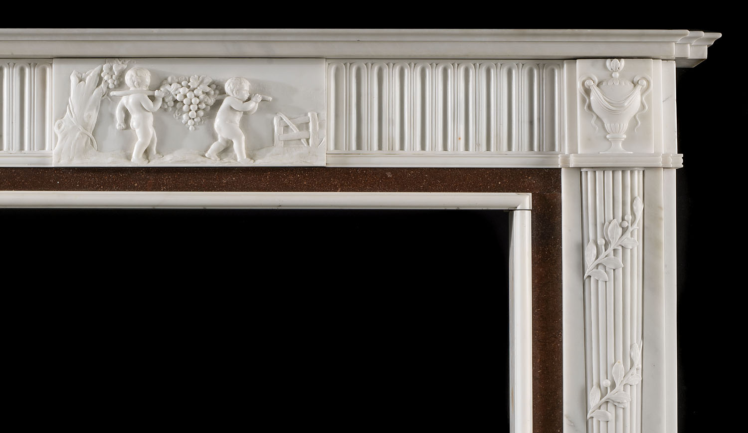 Neo Classical Style White Marble Fireplace Westland London