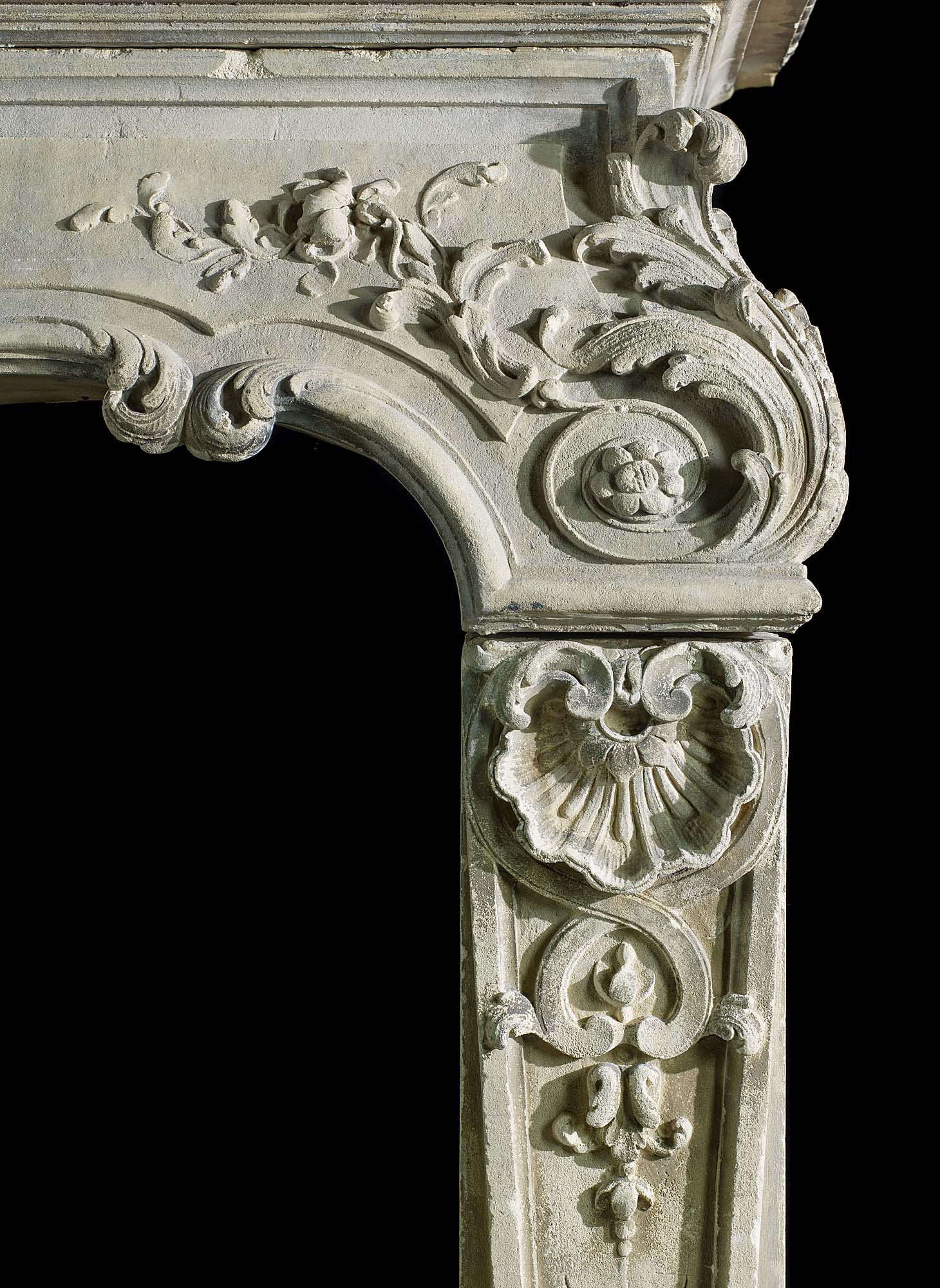 Rococo Stone French Antique Fireplace | Westland London