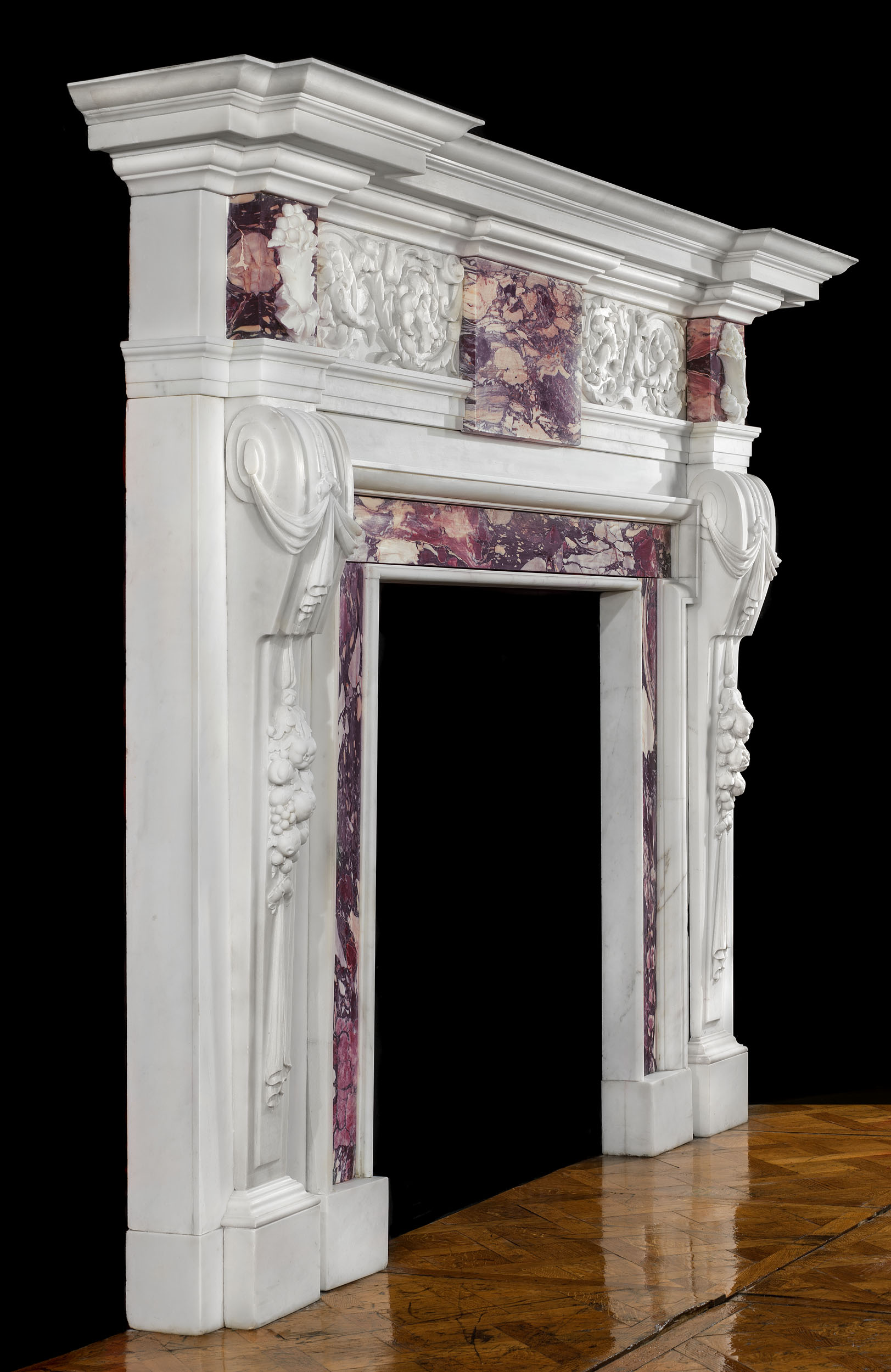 A William Kent Style Palladian Fireplace