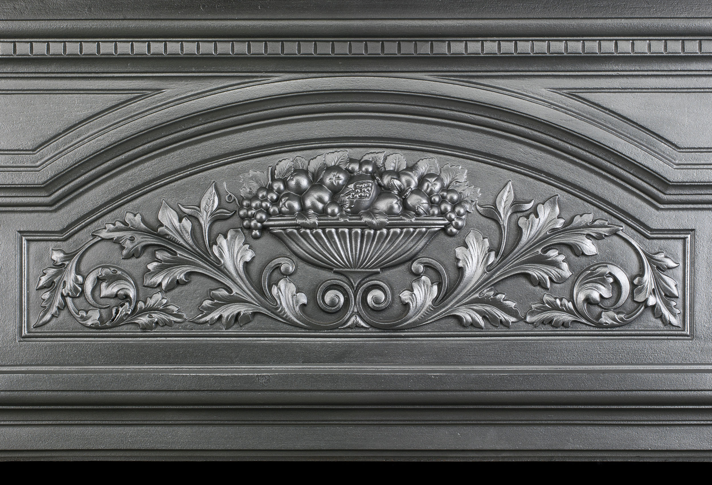 A Cast Iron Victorian Tall Fireplace Mantel 