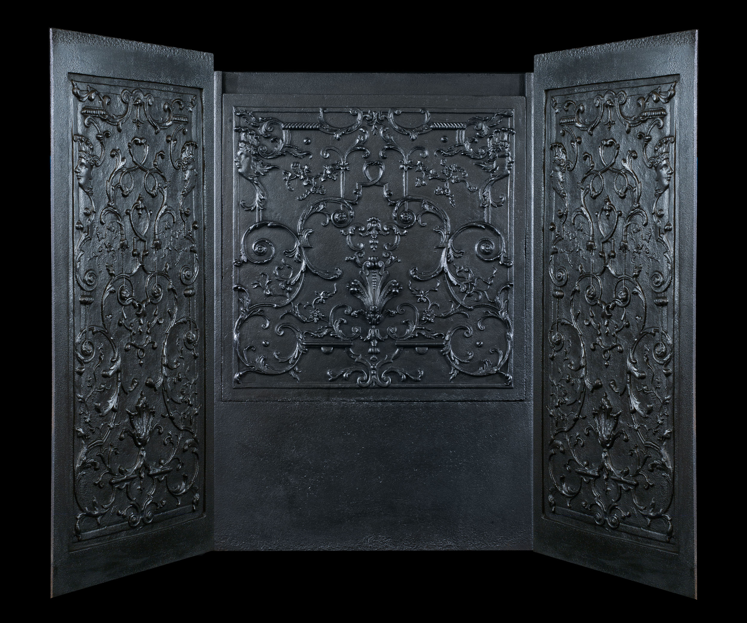 A Set of Louis XVI Cast Iron Fireplace Panels | Westland London