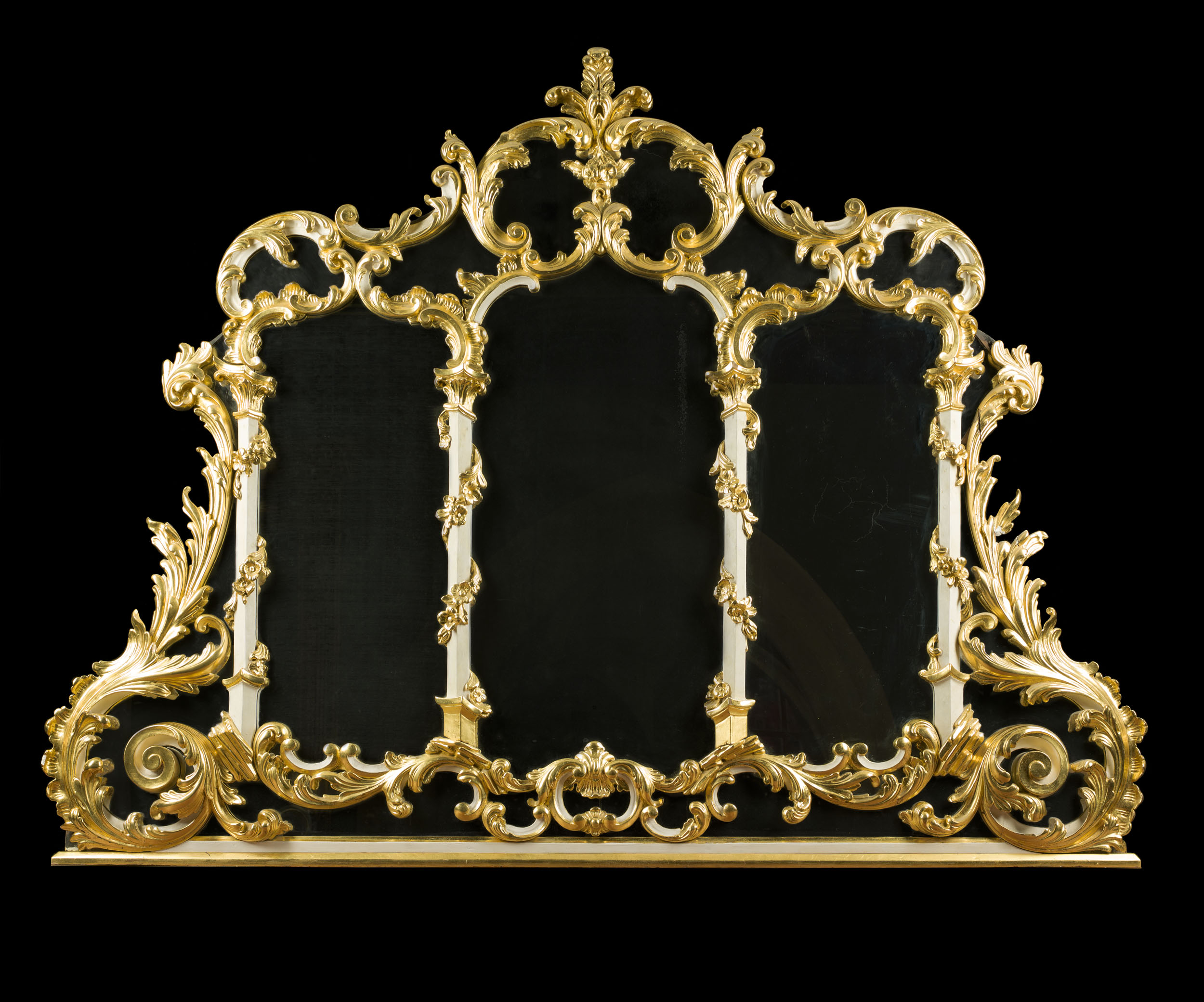 A Large Rococo Revival Overmantel Mirror