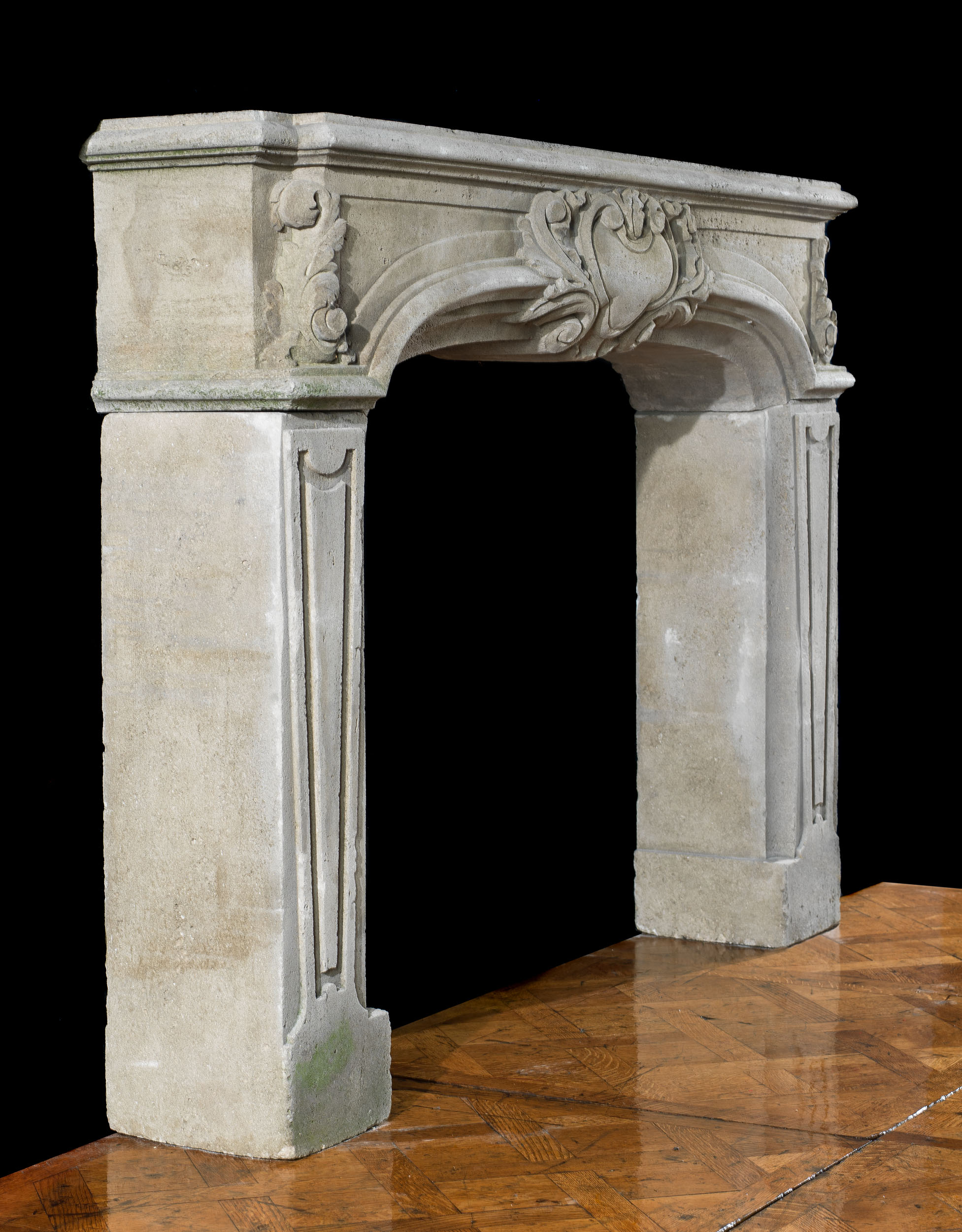 Baroque Style Stone Chimneypiece
