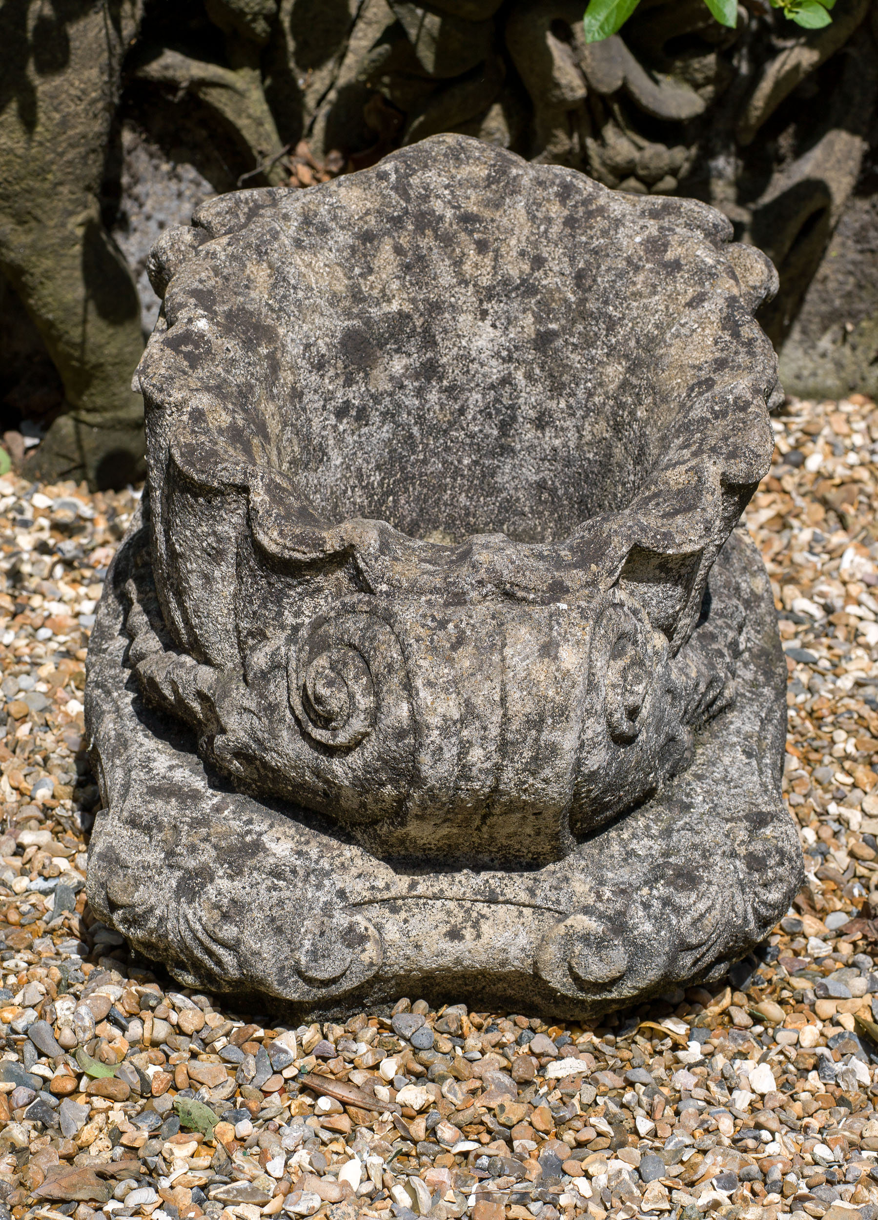 A Cornucopia Style Set of Four Stone Bowls