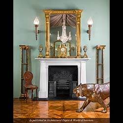 A Pair of Regency Ebonised Wood Columns