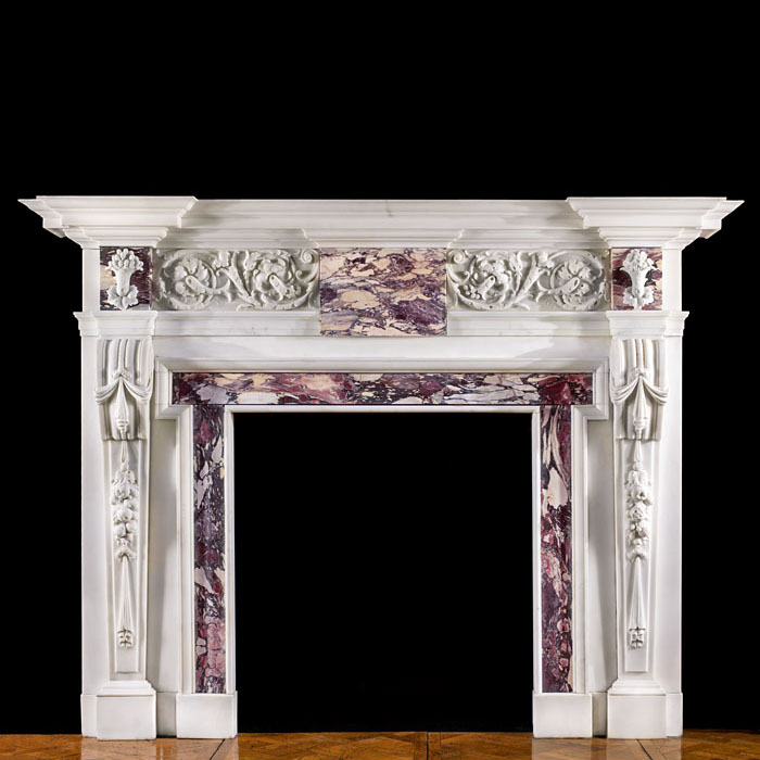 A William Kent Style Palladian Fireplace