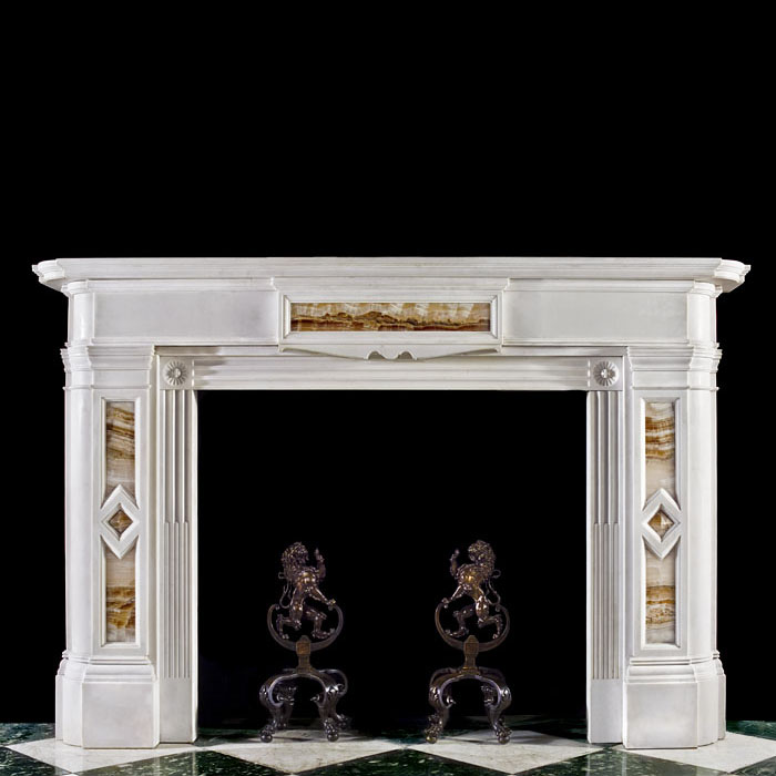 A Scottish Regency Inlaid Fireplace Mantel