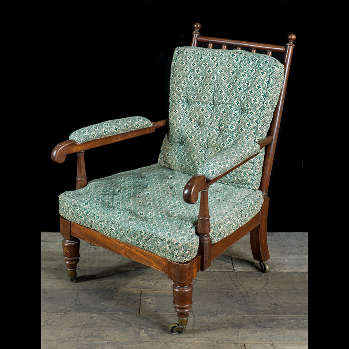 A mahogany William IV armchair