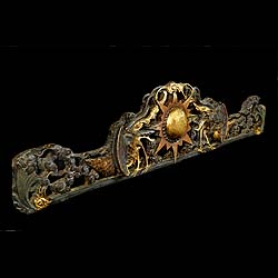 A Baroque Style Carved Wood Phoenix Pediment