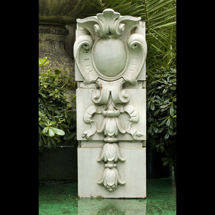 A Victorian Cartouche & Bell Flower Keystone