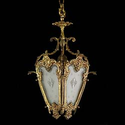  A mid 20th century Gilt Brass Rococo Lantern
