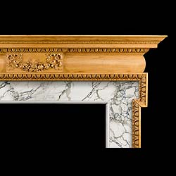 A Late Georgian Style Pine Chimneypiece 
